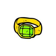 cartoon magic green ring N2