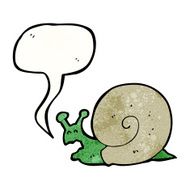 snail with speech bubble cartoon N2