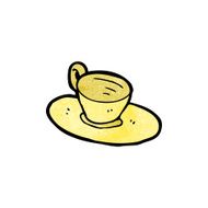 cartoon tea cup N38