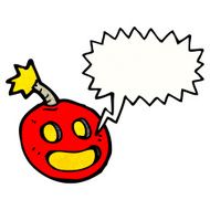 crazy bomb with speech bubble N4
