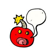 crazy bomb with speech bubble N6