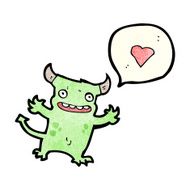 little monster in love cartoon N2