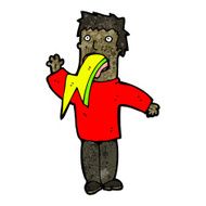 cartoon man spitting lightning N4