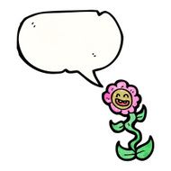 cartoon talking flower N4