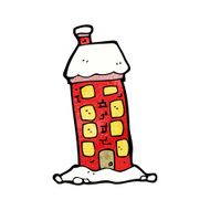 tall old house cartoon N2