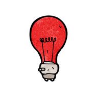 Red Light Bulb Cartoon N6