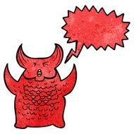 cartoon roaring demon N2