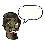 cartoon shocked man with beard N15
