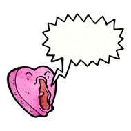 cartoon screaming heart N3