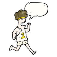 cartoon tired marathon runner N3