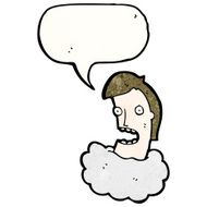 talking head in cloud cartoon N10