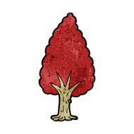cartoon tree in fall N13