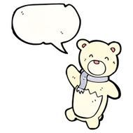 waving little polar bear cub N2