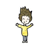 cartoon happy boy N285