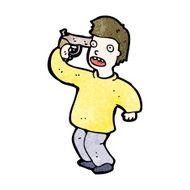 cartoon man with gun to head N9