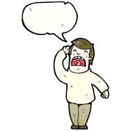 cartoon hard of hearing man N11