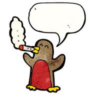 cartoon robin smoking cigarette N2