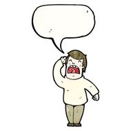 cartoon hard of hearing man N12