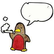 cartoon robin smoking cigarette N3