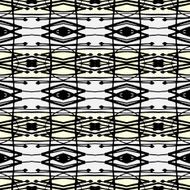 Geometric art deco pattern with thick black lines