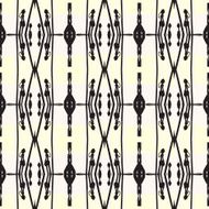 Geometric art deco pattern with thick black lines N2