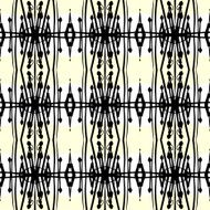 Geometric art deco pattern with thick black lines N4