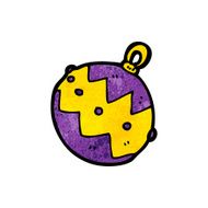 Cartoon Christmas Bauble N128