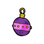 Cartoon Christmas Bauble N134