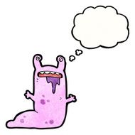 gross alien slug monster cartoon N2