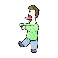 cartoon sleep walking man N2