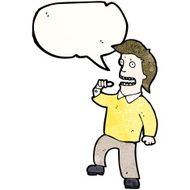 cartoon confident man pointing at self N2