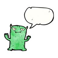 cartoon little monster N77