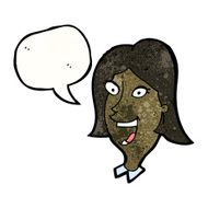 excited happy woman with speech bubble N2