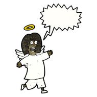 cartoon shouting angel N2