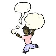 cartoon man carrying cloud N7