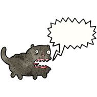 cartoon black cat N79