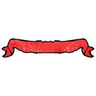 red decorative scroll cartoon N2