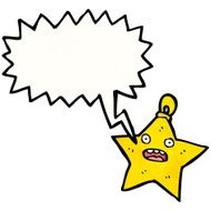 crazy shouting star christmas decoration N2
