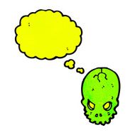 cartoon spooky skull N192