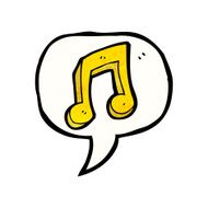 cartoon musical note N33