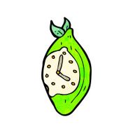 cartoon lime clock N2