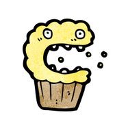 cartoon cupcake N170