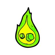 cartoon burning flame N6