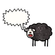 cartoon black sheep N21