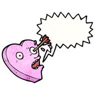 cartoon love struck heart N4