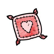 cartoon cushion with love heart N2