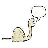 cartoon dinosaur with speech bubble N56