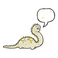 cartoon dinosaur with speech bubble N57