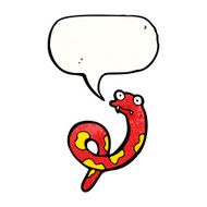 cartoon snake with speech bubble N104