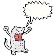 cartoon angry cat N9